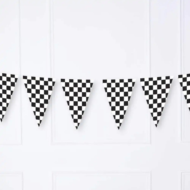 Racing Stripes Jumbo Plastic Flag Banner Kids Party