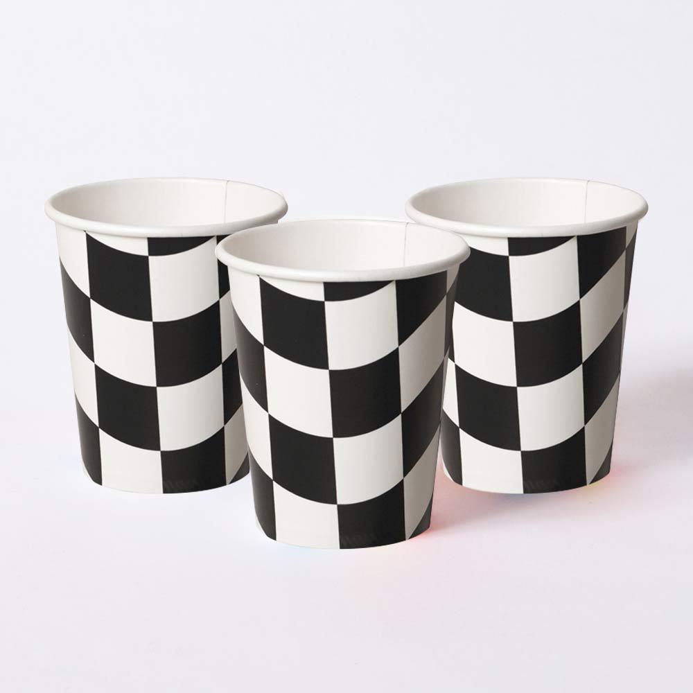 Racing Stripes Paper Cups (x8) | Racing Party Ideas | Party Tableware ...