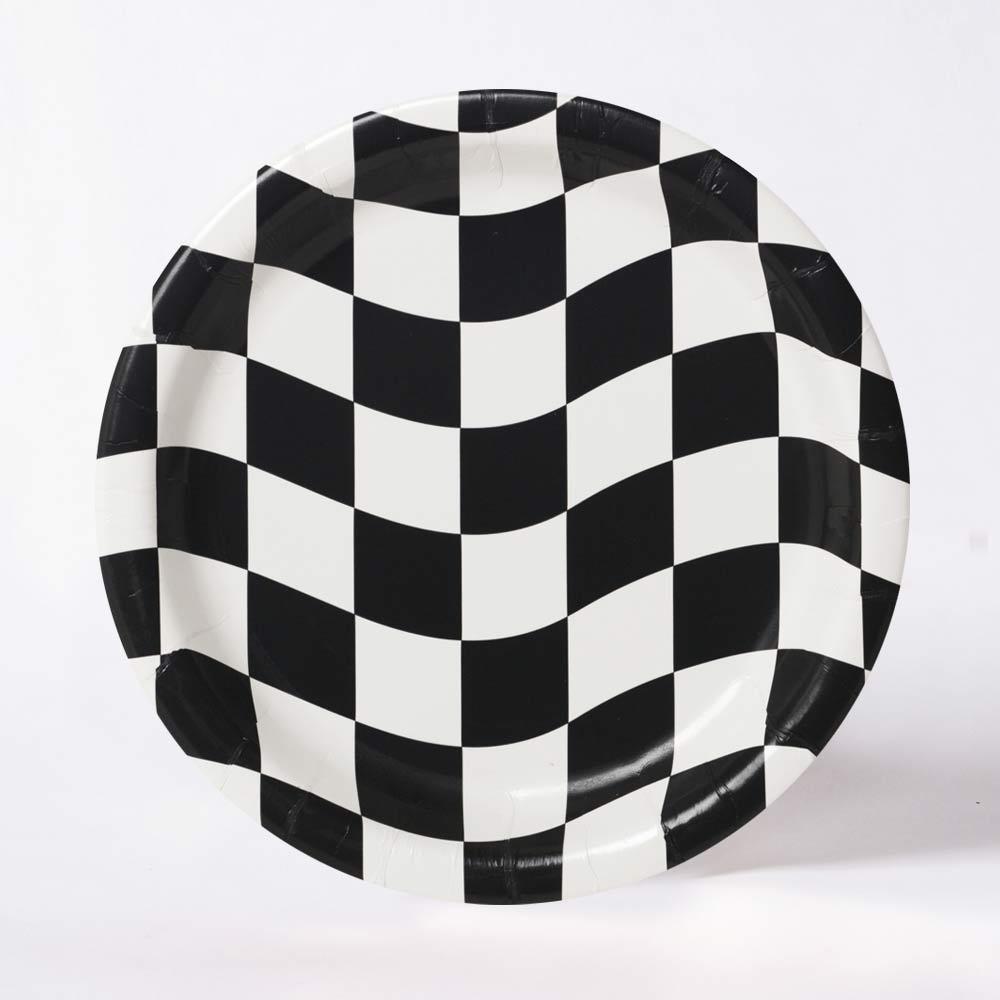 Racing Stripes Paper Plates (x8) Kids Party
