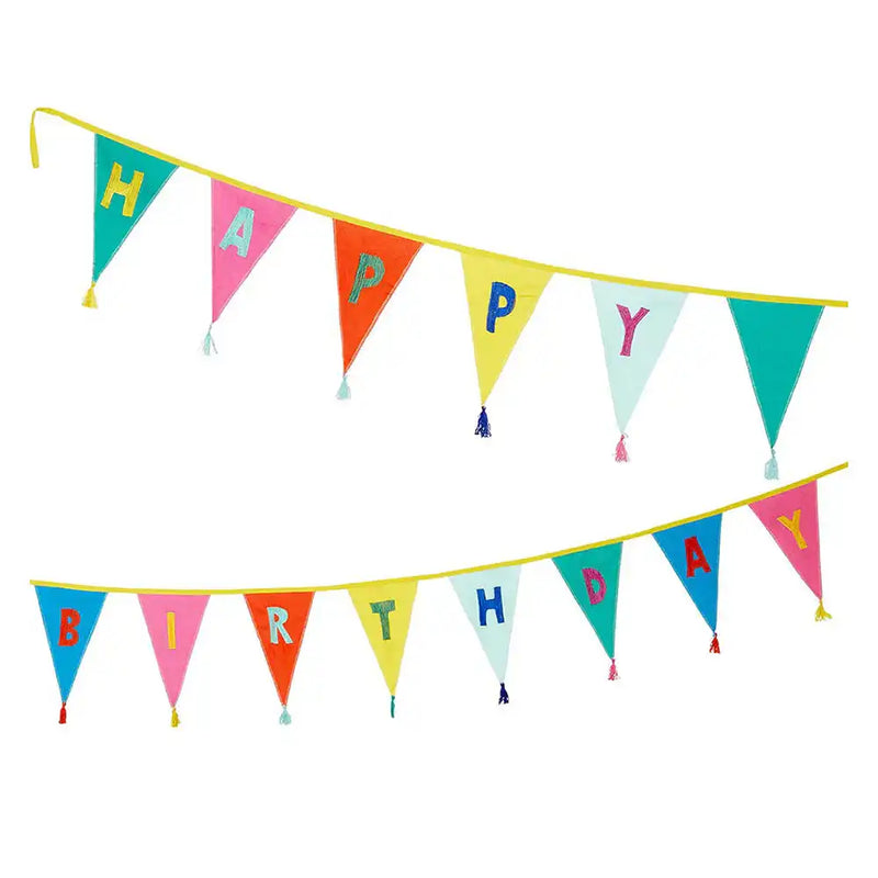 Rainbow Happy Birthday Fabric Bunting (3m) Everyday