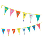 Rainbow Happy Birthday Fabric Bunting (3m)