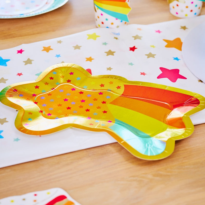 Shooting Star Shaped Party Plates (x8)