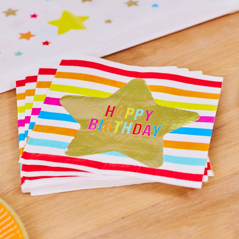 Shooting Star Party Napkins (x16)