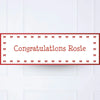 Red Ribbon Personalised Party Banner Personalised Banner