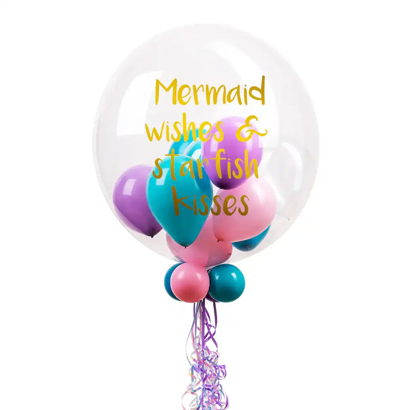 Personalised Bubble Balloon in a Box – Magical Oceans Personalised Balloons
