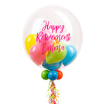 Personalised Bubble Balloon in a Box – Boho Tropical Mini Balloons
