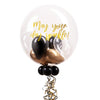 Personalised Bubble Balloon in a Box – Gold Deco Personalised Balloons