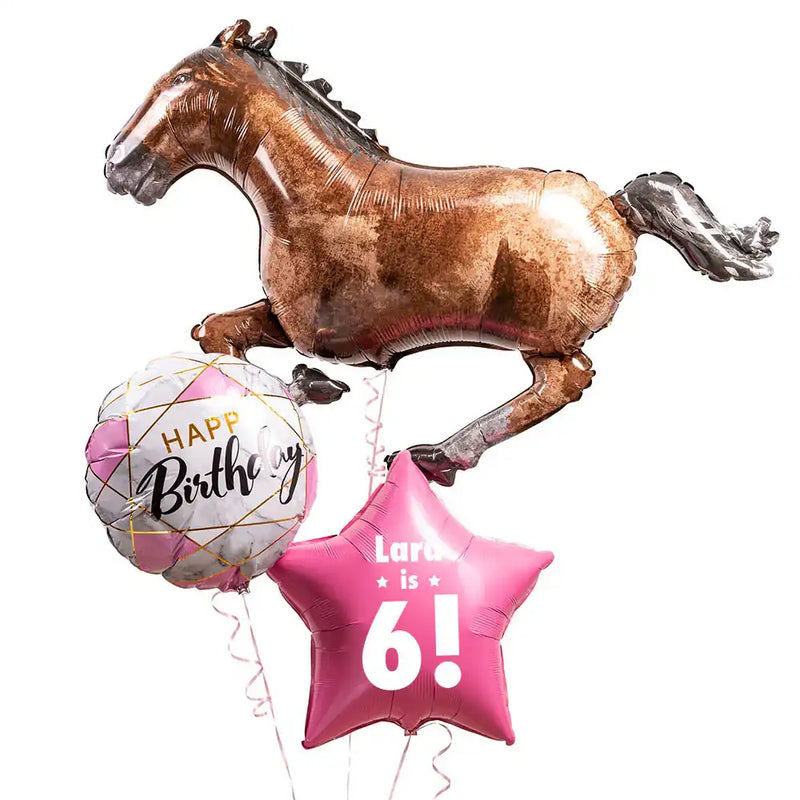 Personalised Inflated Balloon Bunch - Born to Ride Personalised Balloons