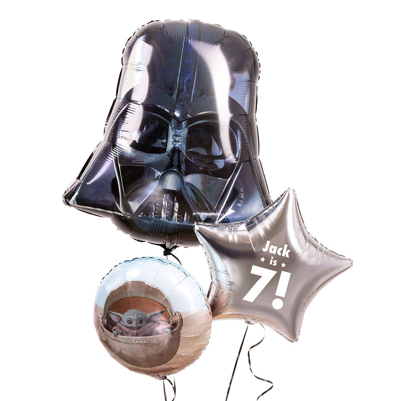 Personalised Inflated Balloon Bunch - Star Wars