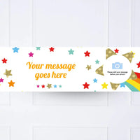 Shooting Star Badge Personalised Party Banner Personalised Banner
