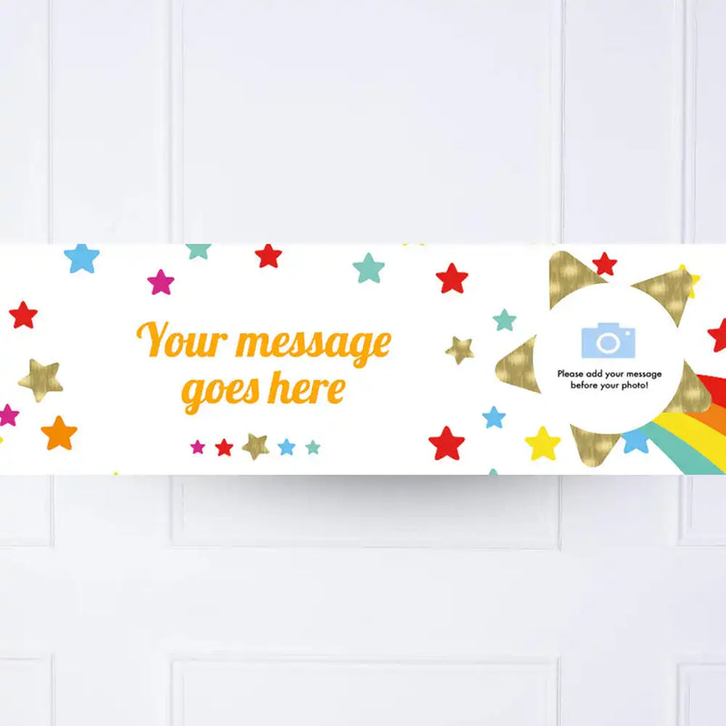 Shooting Star Badge Personalised Party Banner Personalised Banner