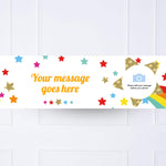 Shooting Star Badge Personalised Party Banner