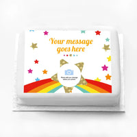 Personalised Photo Cake - Shooting Star Large (up to 20 small portions) Personalised Cake