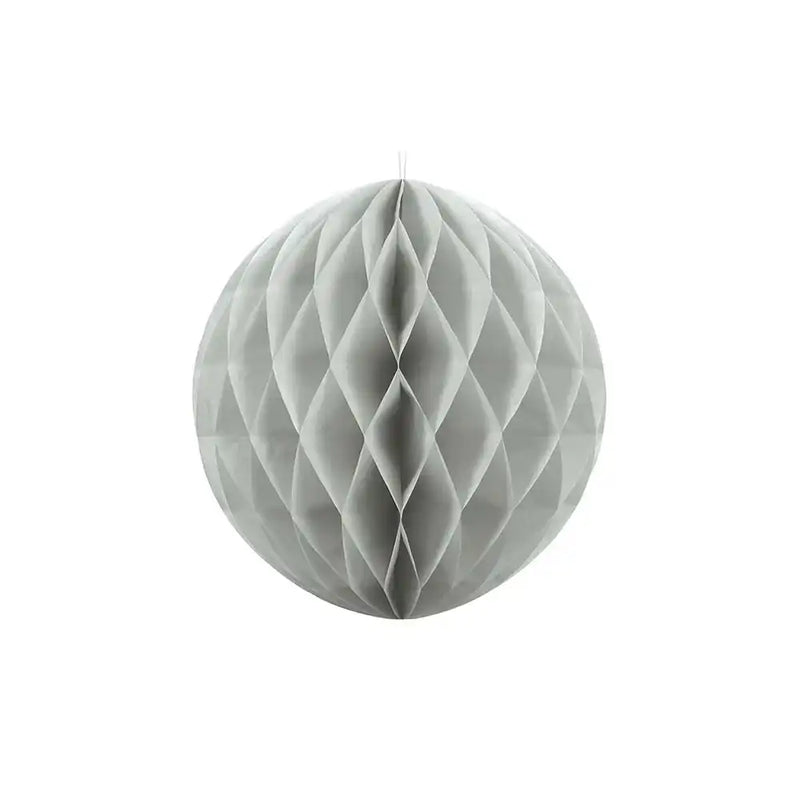 Honeycomb Paper Ball - Grey Small (20cm) General Party