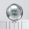 Personalised Orb Balloon - Silver Personalised Balloons