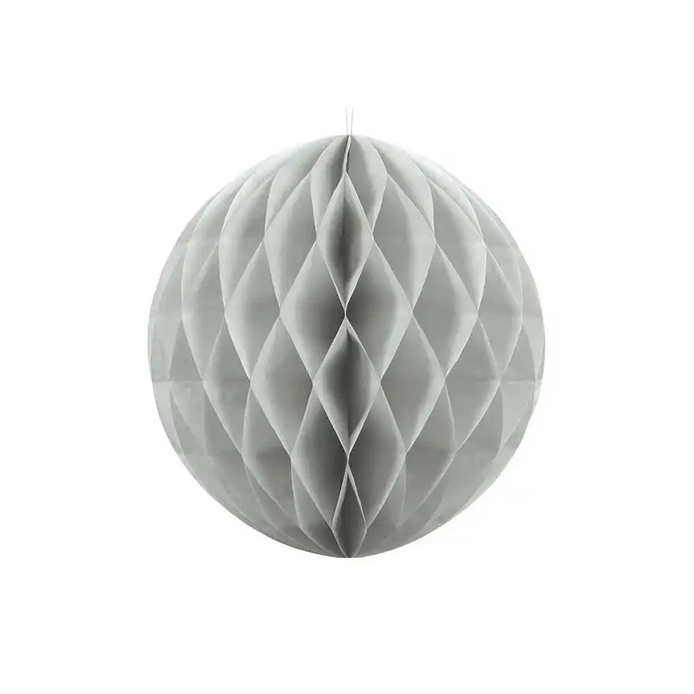 Honeycomb Paper Ball - Grey Medium (30cm) General Party