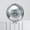Personalised Orb Balloon - Silver Personalised Balloons
