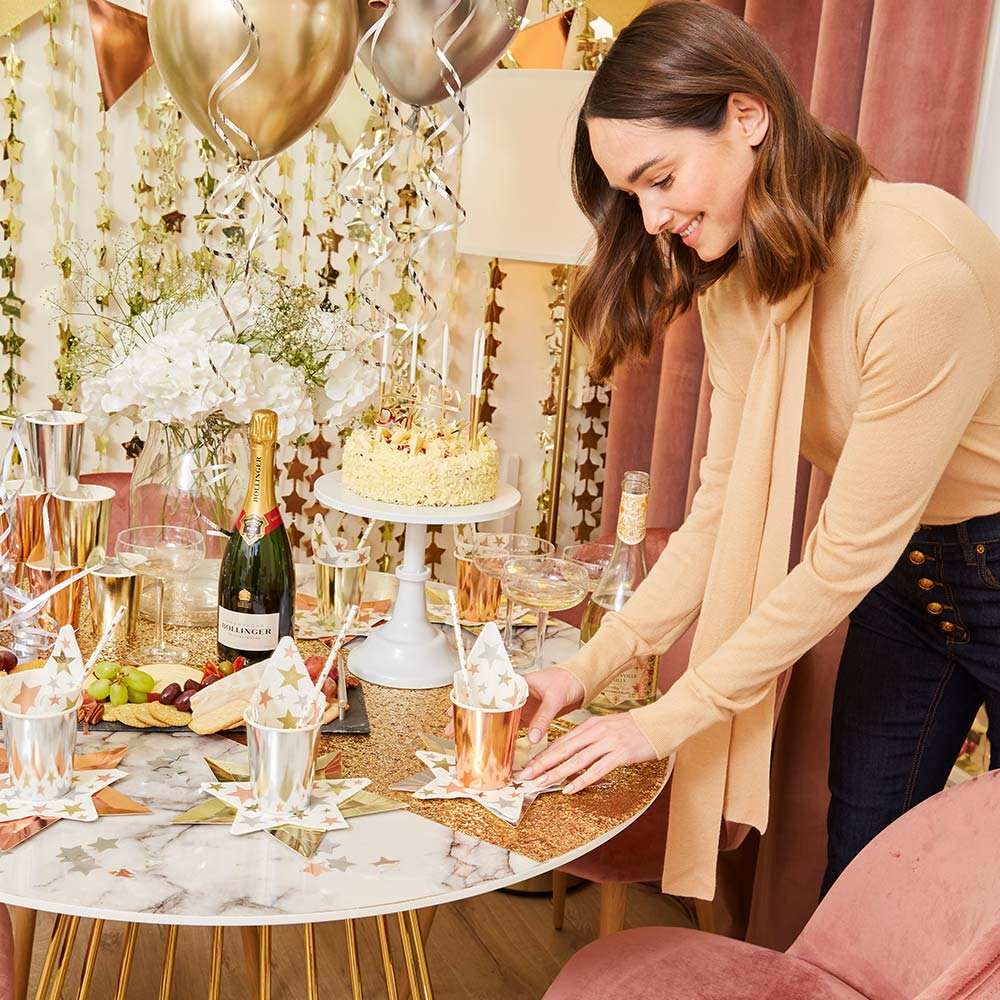 Assorted Metallics Table Set (x8) Owned Brand