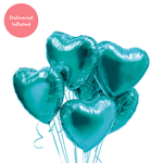 Inflated Balloon Bunch - Tiffany Blue
