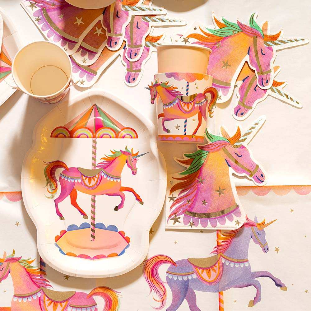 Unicorn Fairy Princess Table Set (x8) Owned Brand
