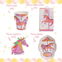Unicorn Fairy Princess Table Set (x8) Owned Brand