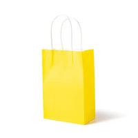 Yellow Party Bags with Handles (x12) Party Pieces