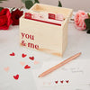 You & Me Customisable Wooden Date Idea Box Valentine's Day