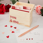 You & Me Customisable Wooden Date Idea Box