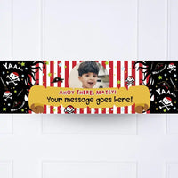 Ahoy Pirate Personalised Party Banner Yes Personalised Banner