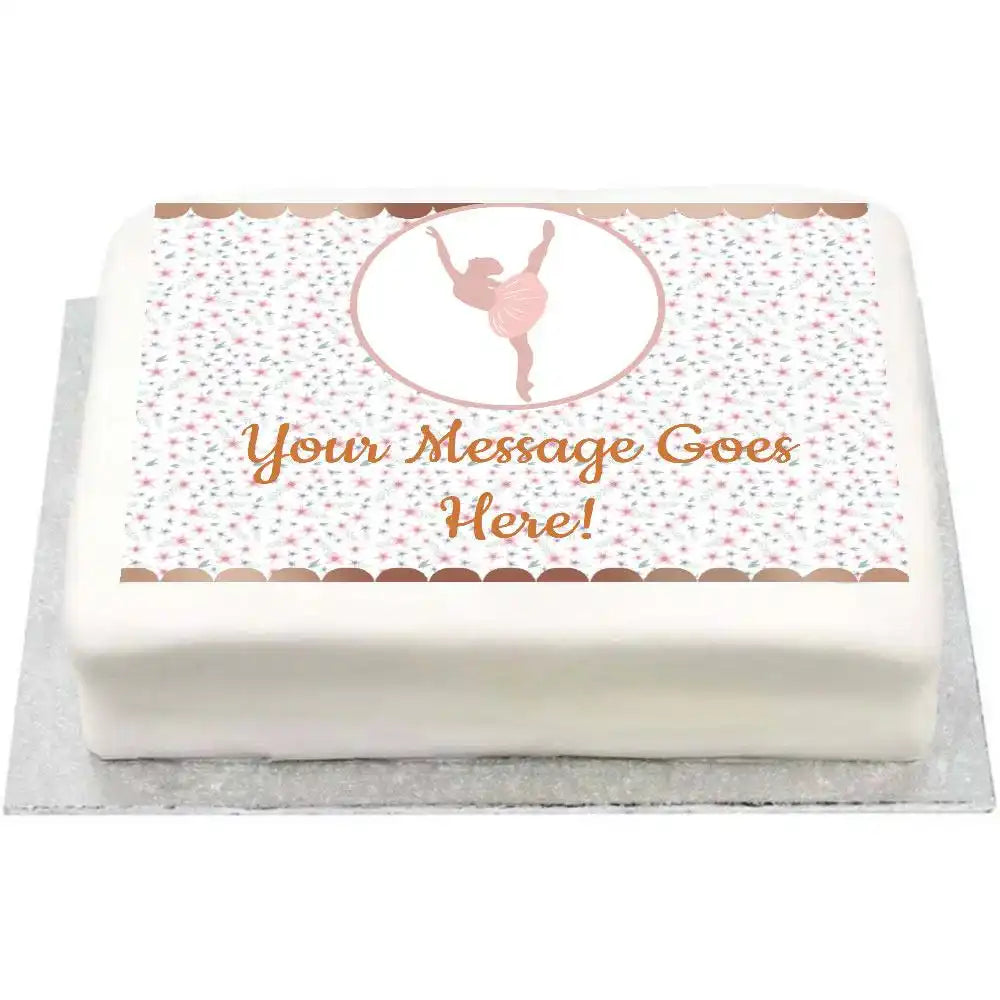 Personalised Photo Cake - Ballet Personalised Cake