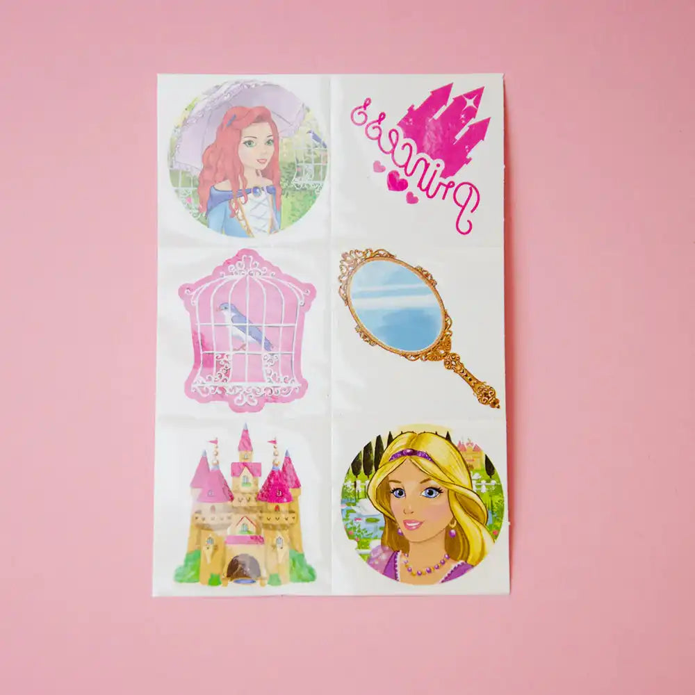 Mini Princess Tattoos (x10) Kids Party