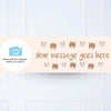 Teddy Bear Personalised Party Banner Yes Personalised Banner