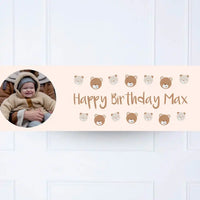 Teddy Bear Personalised Party Banner Personalised Banner