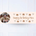 Teddy Bear Personalised Party Banner