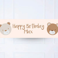 Teddy Bear Personalised Party Banner Personalised Banner