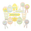 Easter Egg Hunt Signs & Rosettes Kit Easter