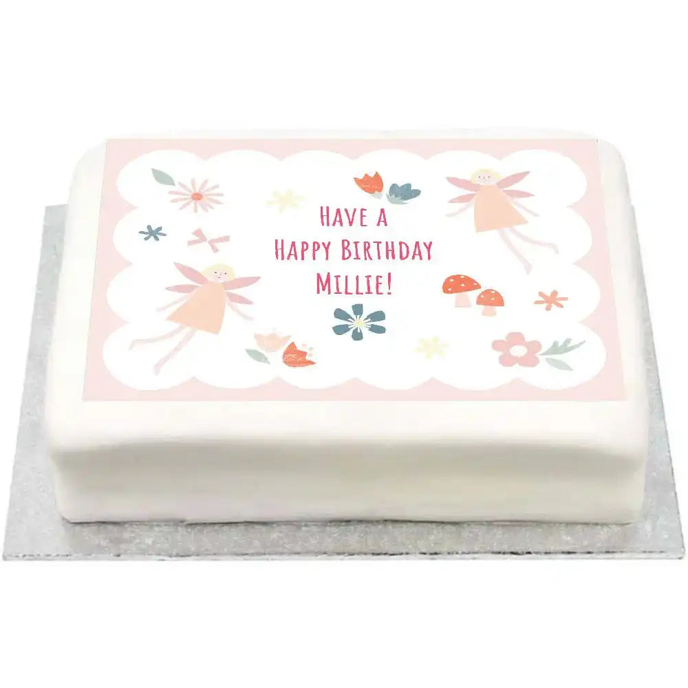 Personalised Photo Cake - I Believe in Fairies No Personalised Cake