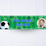 Football Mania Personalised Party Banner Blue