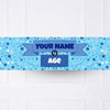 Blue Age Personalised Party Banner No None Personalised Banner