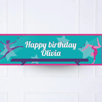 Gymnastics Personalised Party Banner Personalised Banner