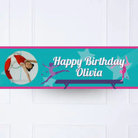 Gymnastics Personalised Party Banner Personalised Banner