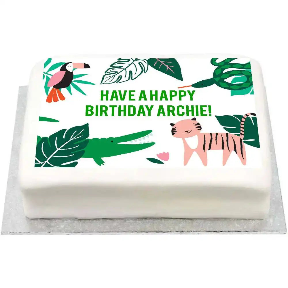 Personalised Photo Cake - Go Wild No Personalised Cake