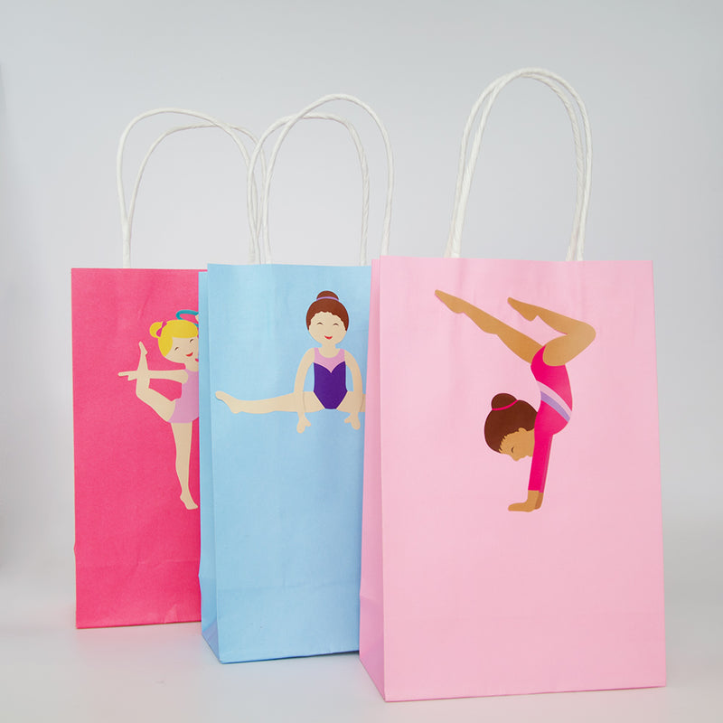 Gymnastics Party Bag & Stickers Set (x12)