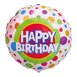 Deluxe Personalised Balloon Bunch - 6th Birthday Rainbow