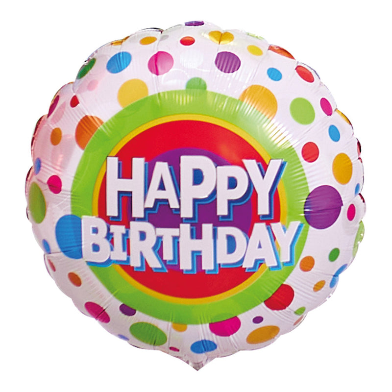 Deluxe Personalised Balloon Bunch - 6th Birthday Rainbow