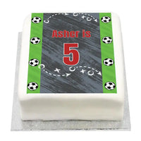 Personalised Photo Cake - Kicker Party No Personalised Cake