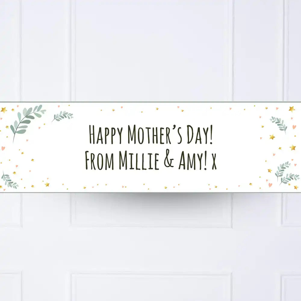 Rose Garden Personalised Party Banner Personalised Banner