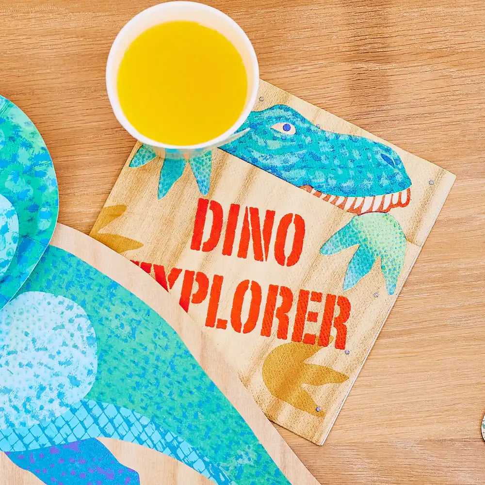 Dino Explorer Paper Party Napkins (x16) Own Brand