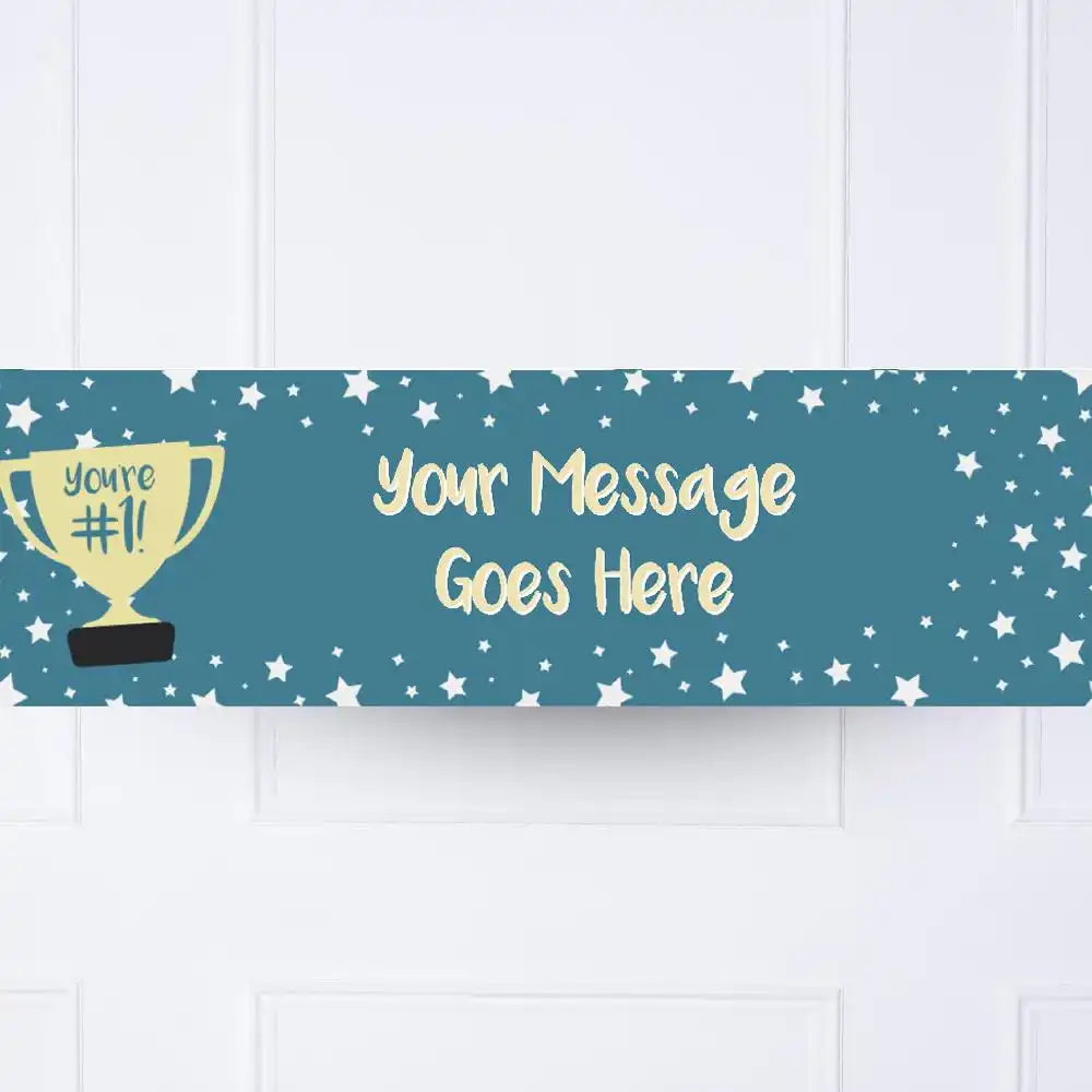 You're #1 Personalised Party Banner Personalised Banners - Party Pieces