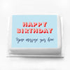 Personalised Birthday Cake - Modern Blue Personalised Cake